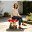 Tabouret de jardin en résine en forme de champignon-1753957848