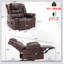 Fauteuil inclinable manuel respirant en cuir avec massage et chauffage pour une détente ultime dans le salon-1829513768