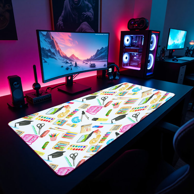 Polyester Desk Pad, 31.5x15.5