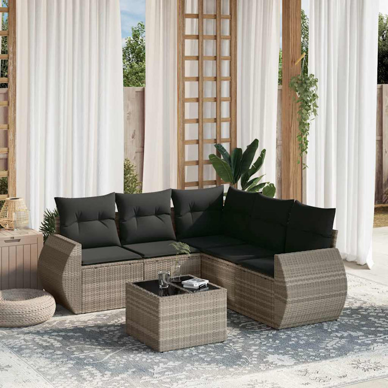  Garden Sofa Set Light Grey, Anthracite