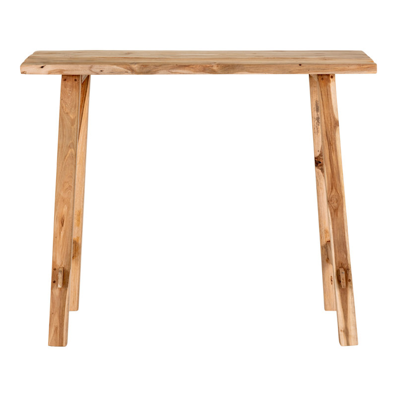 Tahira 90 cm W Solid Wood Top Console Table