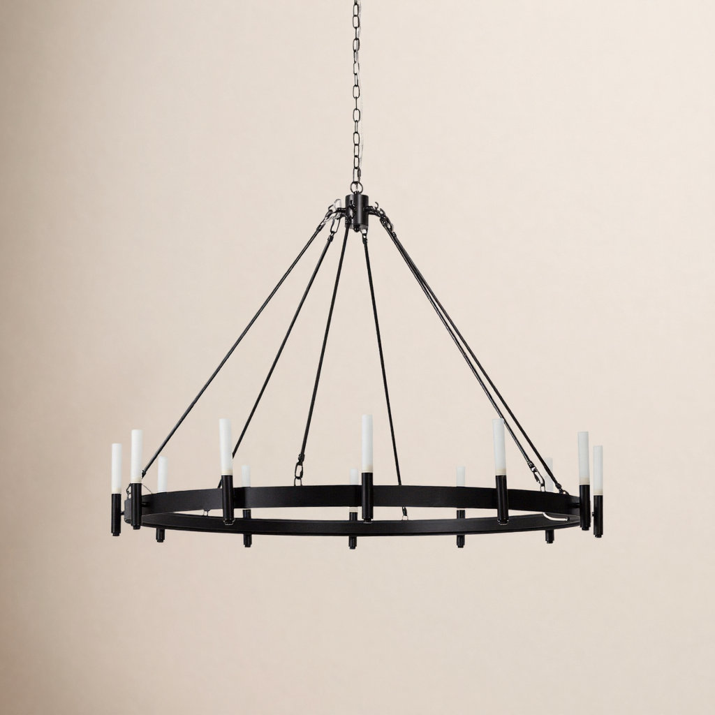Bryden 12 - Light Dimmable Chandelier, Matte Black