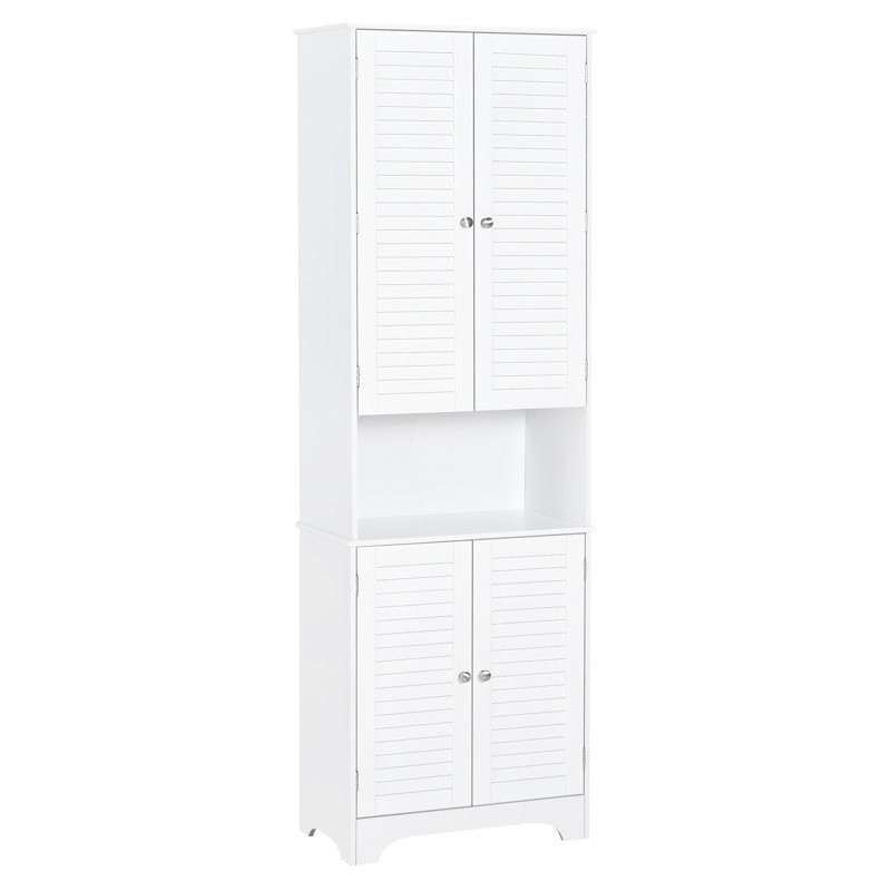 Armoire à linge autoportante Ajeta, Blanc