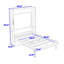 Lit escamotable en bois avec bureau-551205974