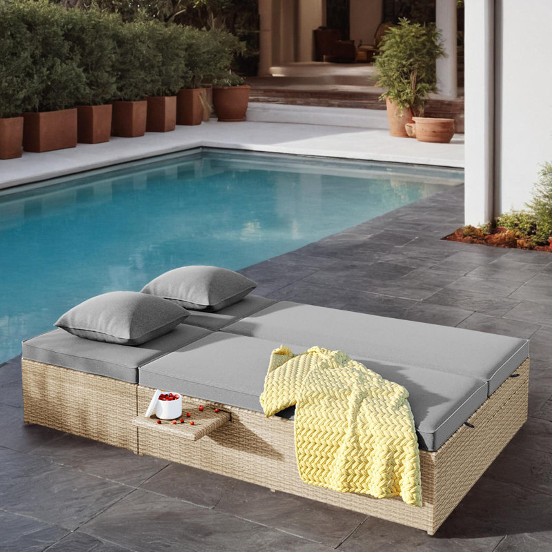 Lit de jour pour terrasse 47,5 ", Brun