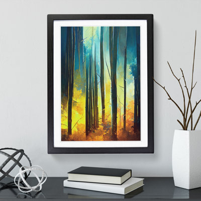 Forest No.5 Abstract - Single Picture Frame Painting