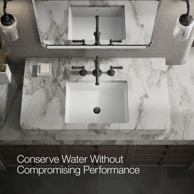 Artifacts® Widespread Bathroom Faucet with Drain Assembly, Matte Black