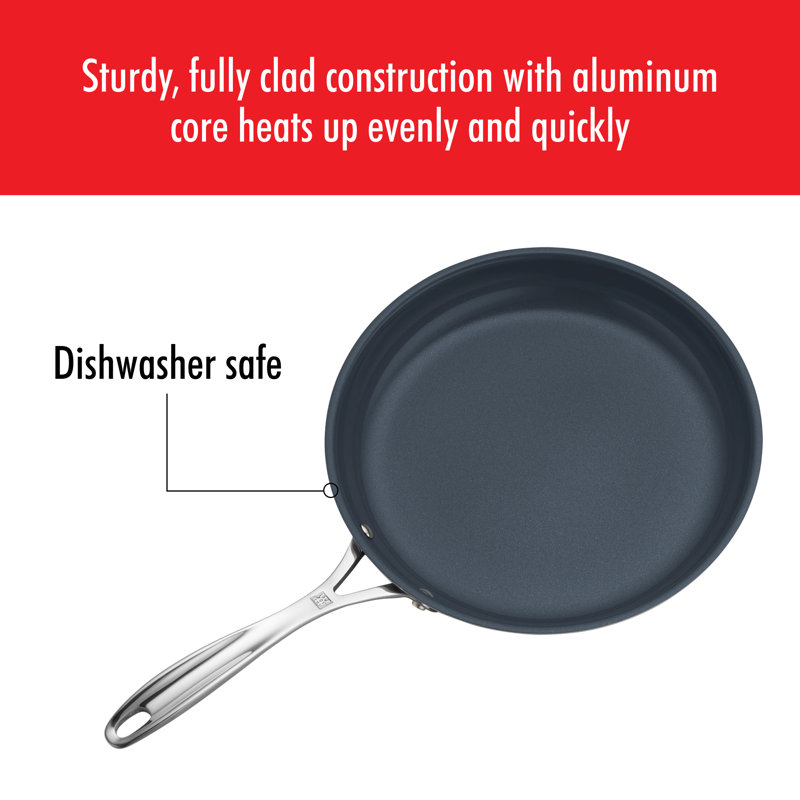 ZWILLING J.A. Henckels Clad CFX Non Stick Stainless Steel Frying Pan, 10"