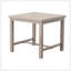 Table de bout d'extérieur durable - fabrication en aluminium massif, aspect bouleau blanchi - charme naturel, niveleurs réglables