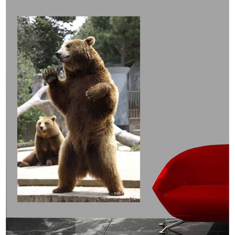 Animals Non-Wall Damaging Wall Decal, 72" H x 47.5" W x 0.1" D