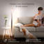 Lampe sur pied industrielle 48 po Helix avec blanc froid et options de changement de couleur Helix