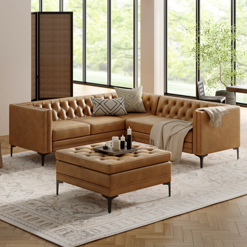 Brinna 2-Piece Faux Leather Living Room Set