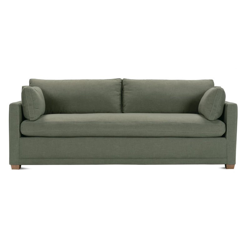 Sylvie Bench Seat Sofa, Moss, Latte