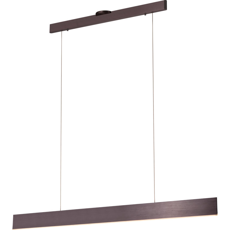 Deep Taupe Aluminum LED Kitchen Island Pendant Light