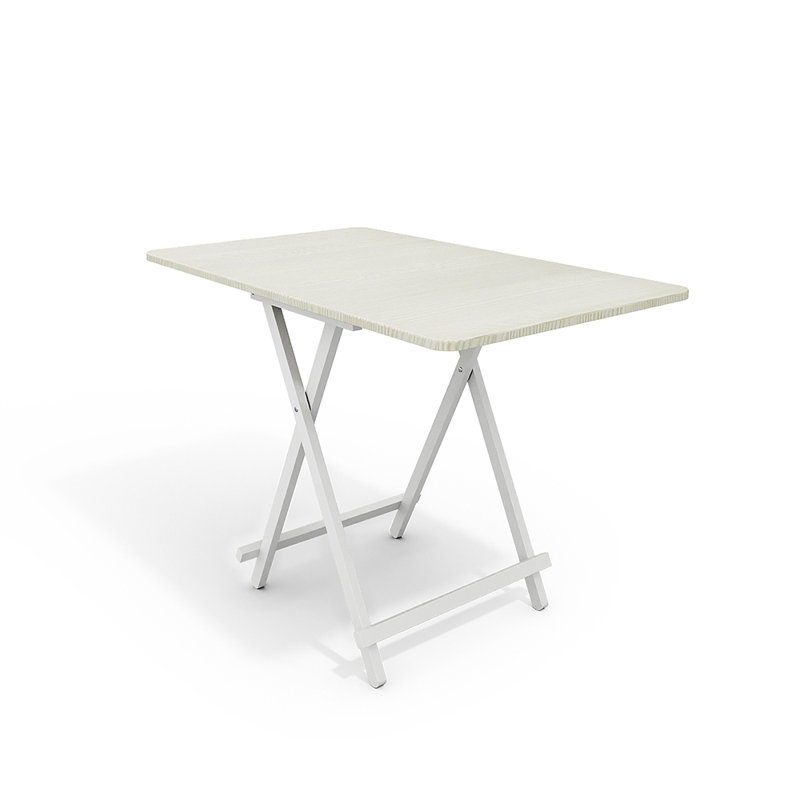 Krystine Metal Base Dining Table, White