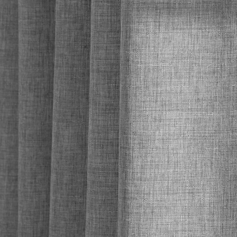 Elmstead 100% Polyester Room Darkening Solid Color Curtain Panel with Rod Pocket Top , 42" W x 84" L, Gray