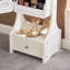 Armoire à bijoux avec miroir et garde-robe verrouillable Red Barrel Studio®-1441541631