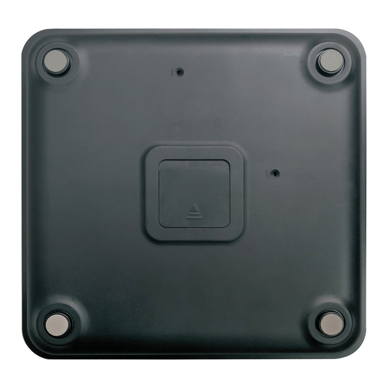 Black Digital Body Analysis Bathroom Scale with Stainless Steel Sensors