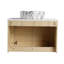 Meuble-lavabo mural 30 po avec lavabo d'art en céramique et 2 portes à fermeture en douceur, emballage KD, contreplaqué-1591361247