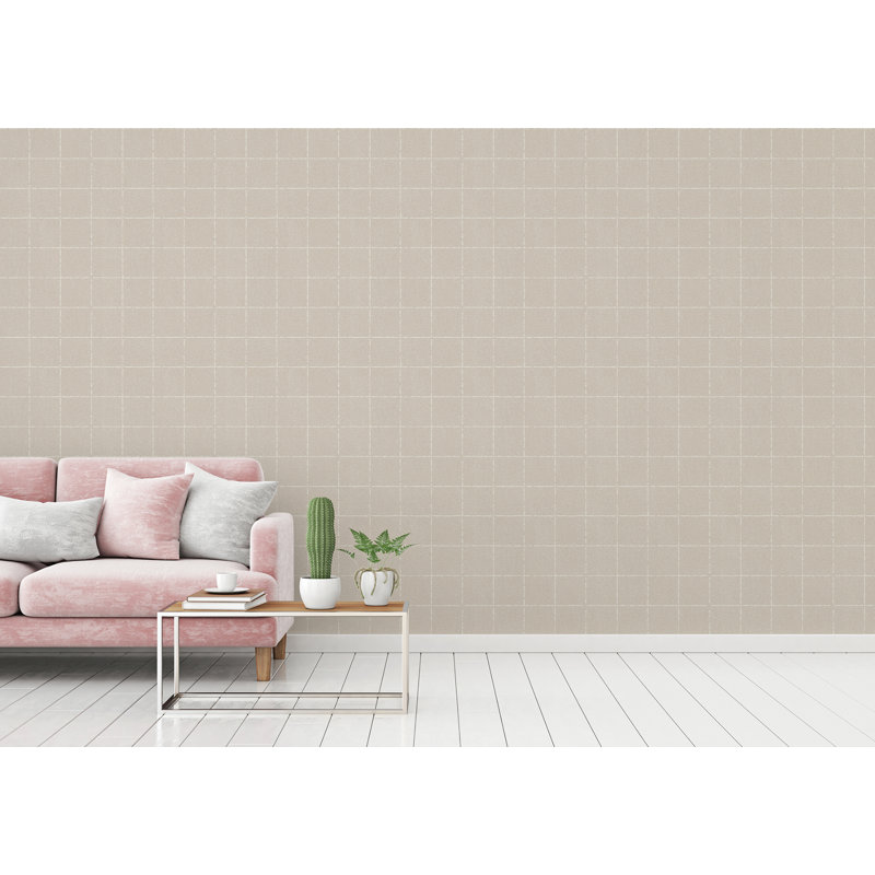 Rouleau de papier peint L 33 pi x l 20,9 po, Beige