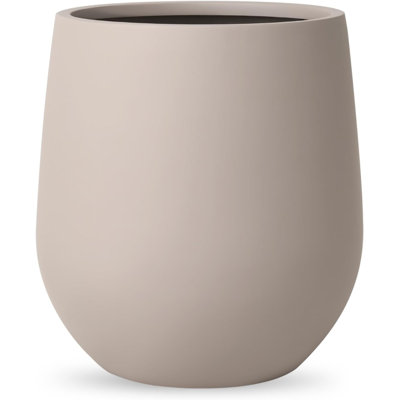 Grand pot d'intérieur / extérieur Corso Fiberstone - humeur éthérée H 21 po (ouverture 15 po)