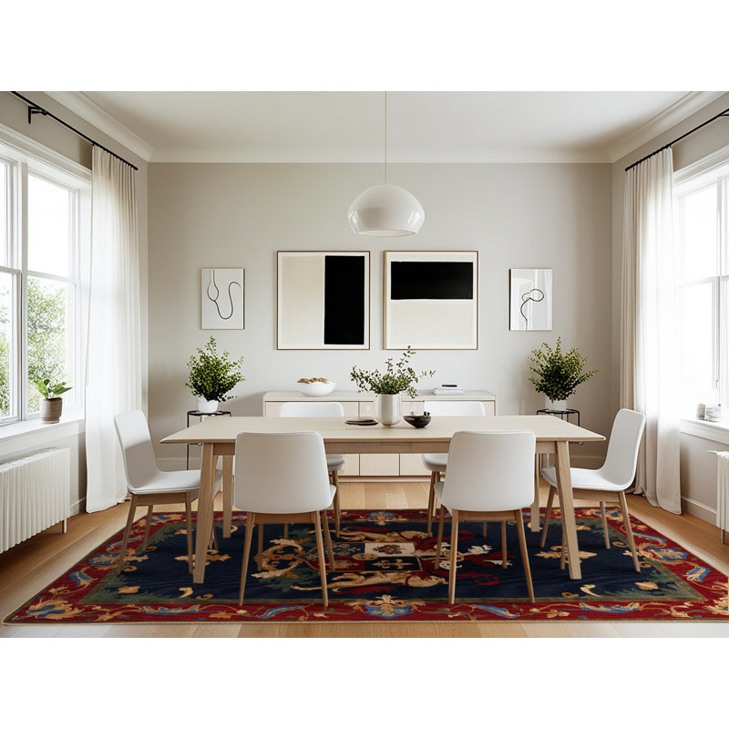 Tapis brun français lavable à la machine, Rectangle 7 pi x 10 pi