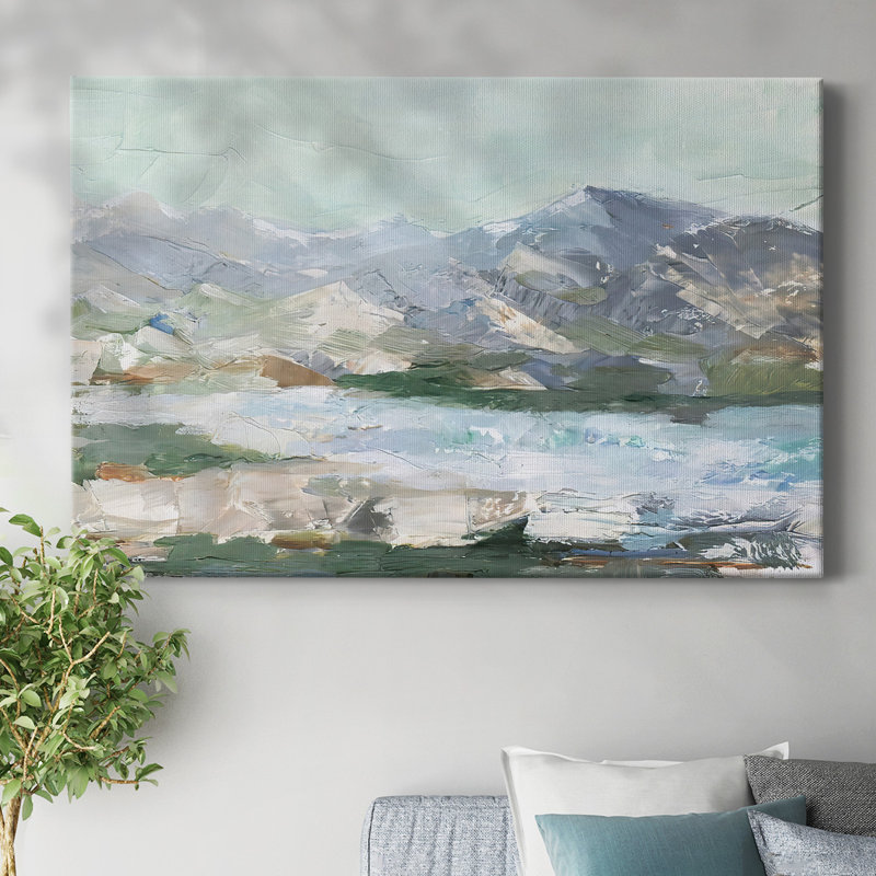 Pastel Mountain View I-Gallery Wrapped Canvas, H 8 po x l 12 po