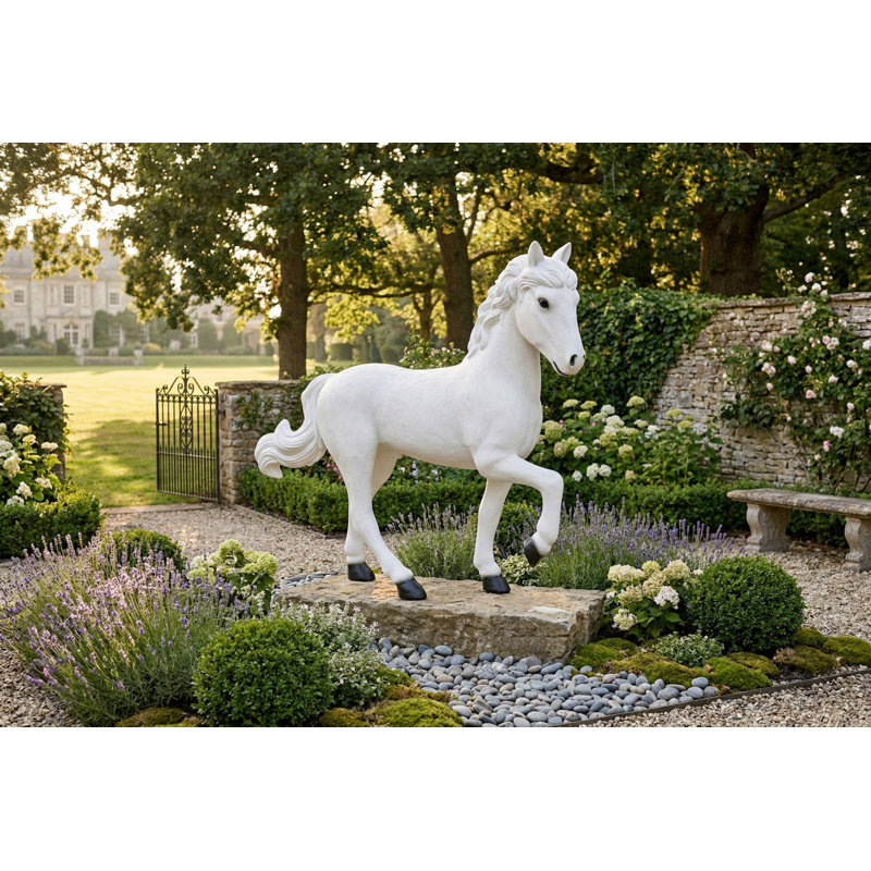 Pony Sculpture, Walking, Gel Coat