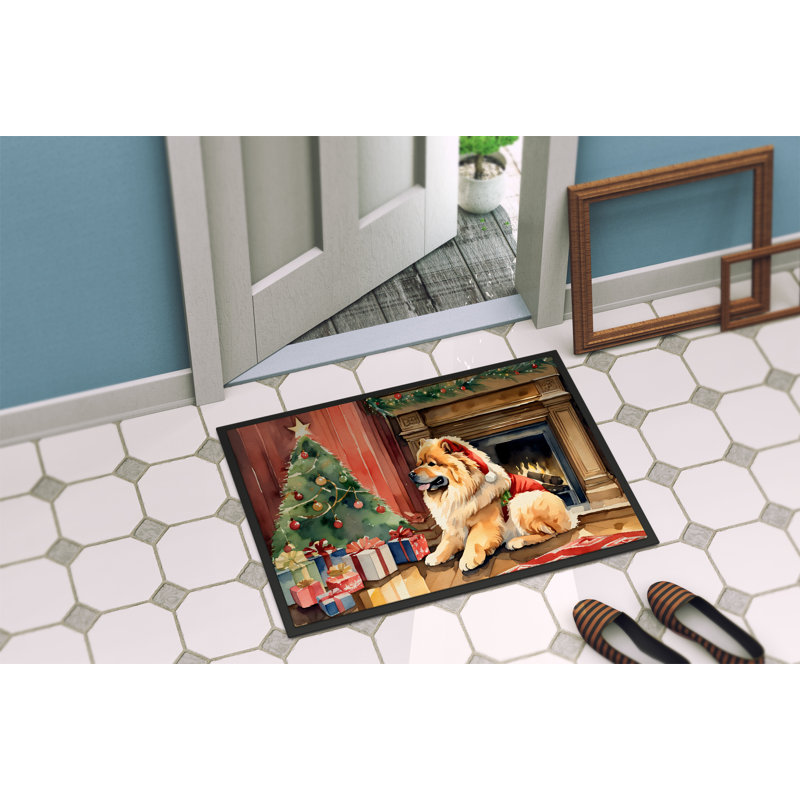 Tapis d'entrée antidérapant Jenetta, L 18 po x L 27 po