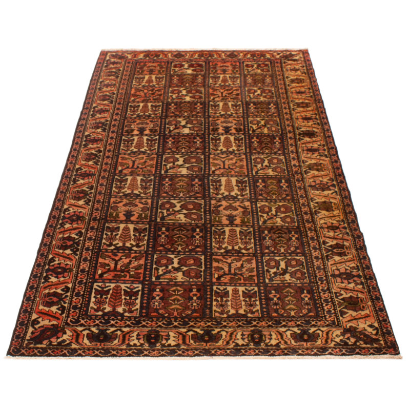 Tapis rouge rétro Kayseri 5 pi 1 po x 9 pi 9 po