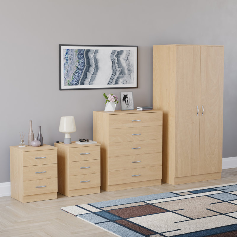 Maybery Piece Bedroom Set, Pine