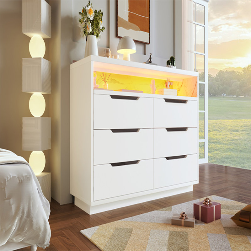 120 cm W Chest of 6 Drawers