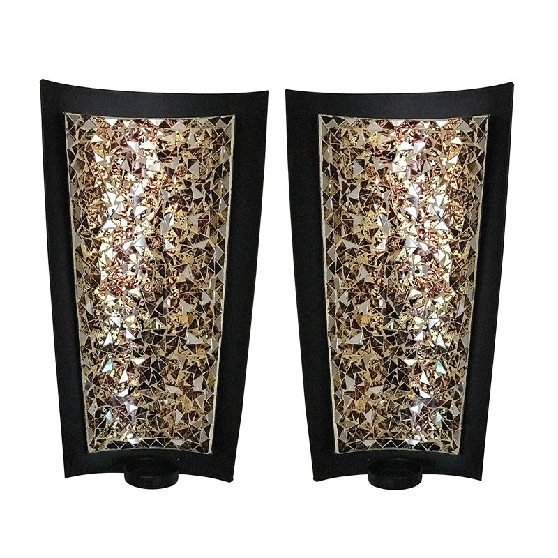 Wall Wall Sconce, 12" H x 6" W x 3" D, Golden Sands