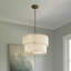 Simone 6 - Light Steel Dimmable Drum Chandelier