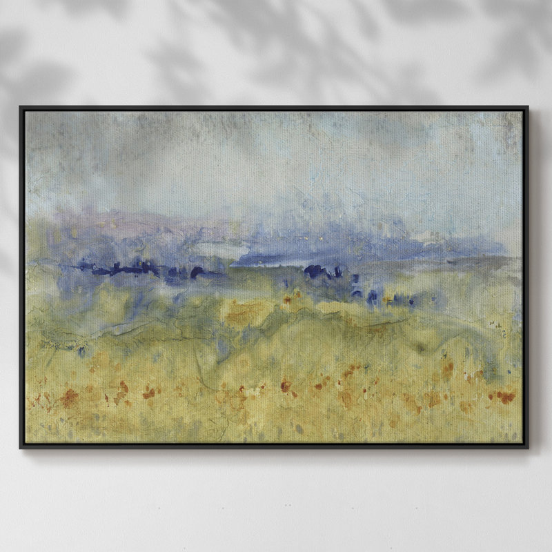 Open Terrain I, reproduction d'art sur toile, H 25 po x l 37 po x P 2 po, Noir