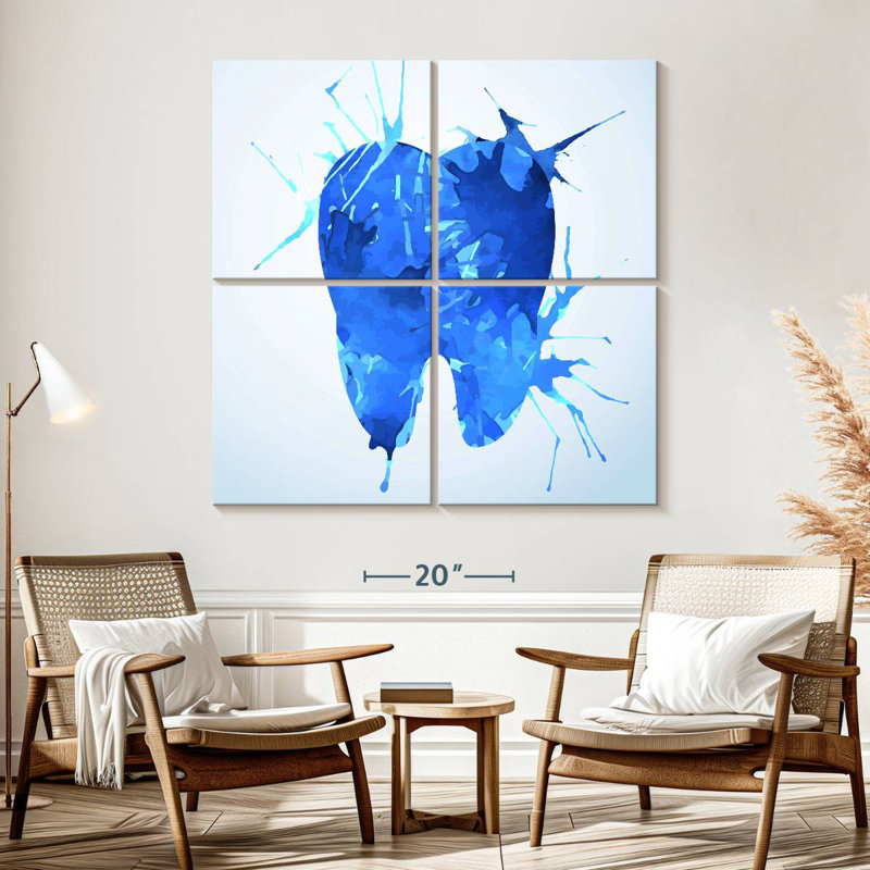 Alcaraz Tooth Painting, 57'' H x 57'' W