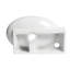 Lavabo de salle de bain mural ovale en porcelaine blanche avec trop-plein