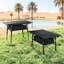 Table de camping portative pour pique-nique en plein air, petite table pliante en aluminium avec sac de rangement, sac de transport