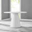 Edward Statement Pedestal Dining Table Set with 4 Luxury Velvet Upholstered Dining Chairs-964544403-964544396