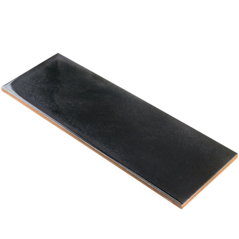 Turbine Camp 4" x 12" Ceramic Stone Look Subway Tile ( 10.97 sq. ft. / box ), Black