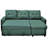 Convertible L-Shaped Sectional Sleeper Sofa Bed-775547507
