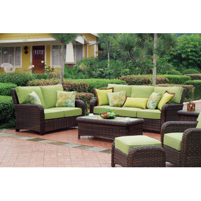 Java 6 - Person Patio Conversation Set with Cushions