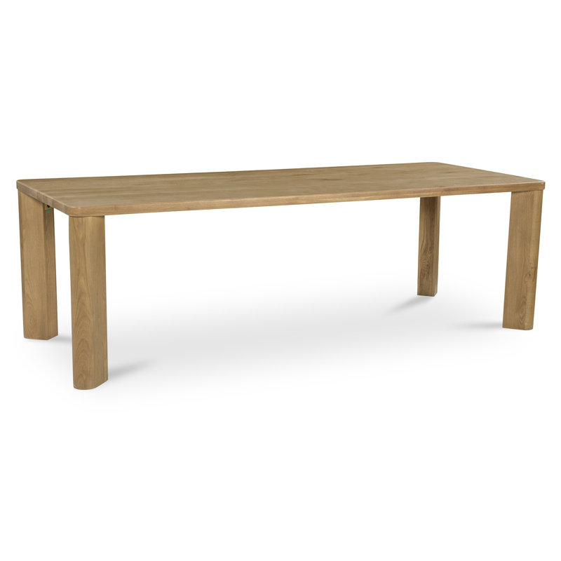 Segment Solid Oak Dining Table, 30" H x 96" L x 39" W