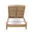 Chaise longue en bois d'acacia avec coussin Mall Mall, ensemble de 2, solution de sièges d'extérieur durable et confortable