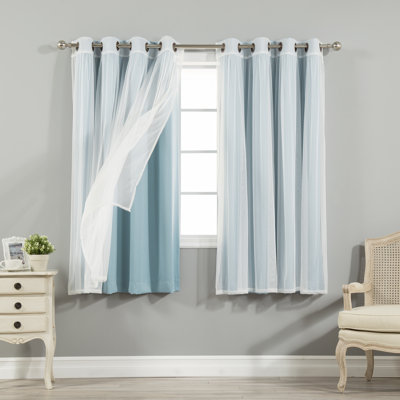 Granados Solid Room Darkening Thermal Grommet Curtain Panels