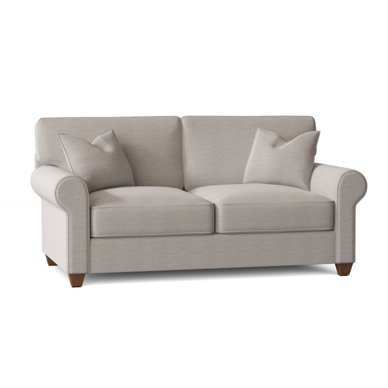 Upholstered 84'' Sofa, Cast Silver Sunbrella®
