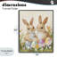 Lapins avec œufs de Pâques peints, estampe numérique, design par The Prints Vibe-130764005-130764006