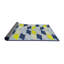 Tapis bleu/jaune à motifs-1712816227