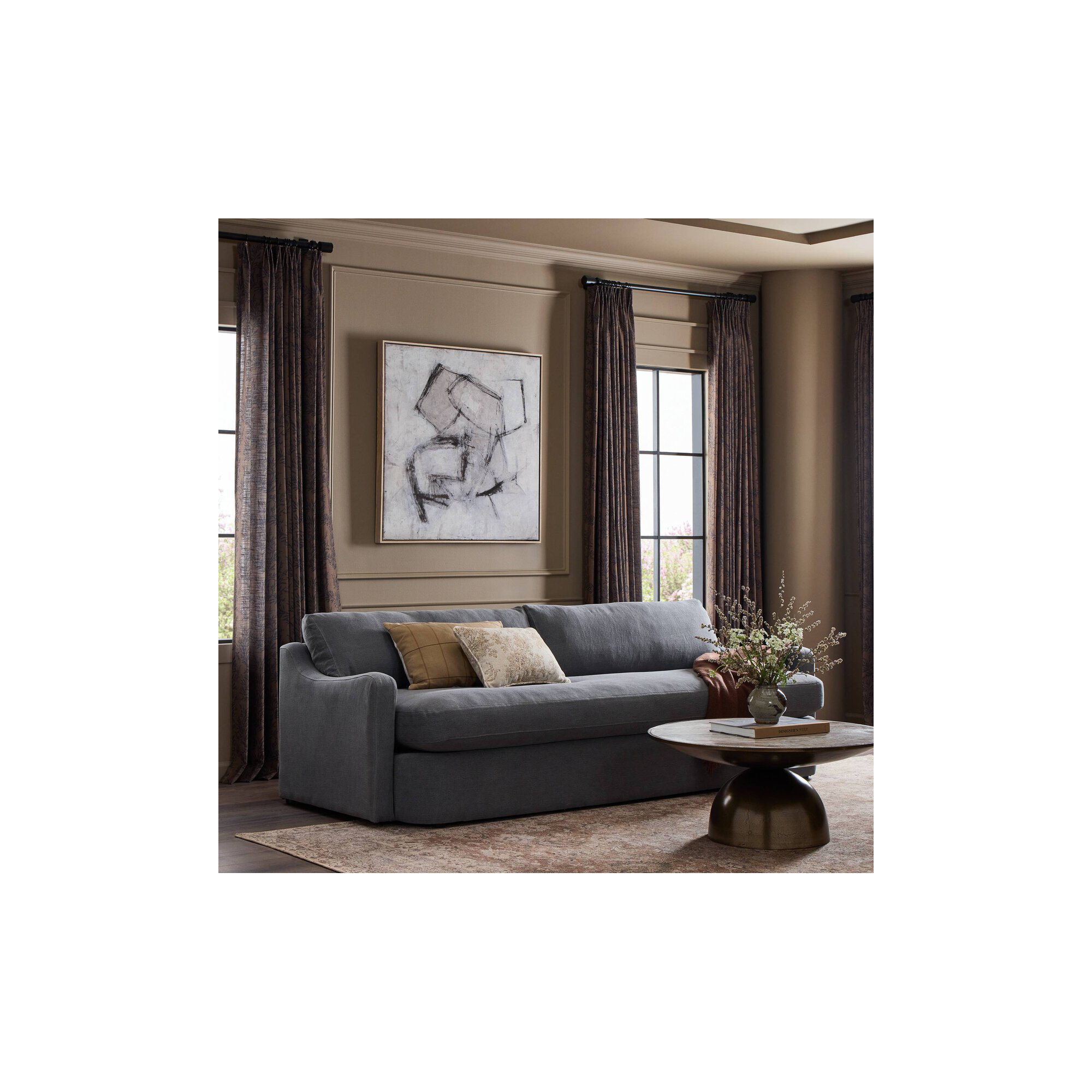 Georgie 96" Sofa, Broadway Denim