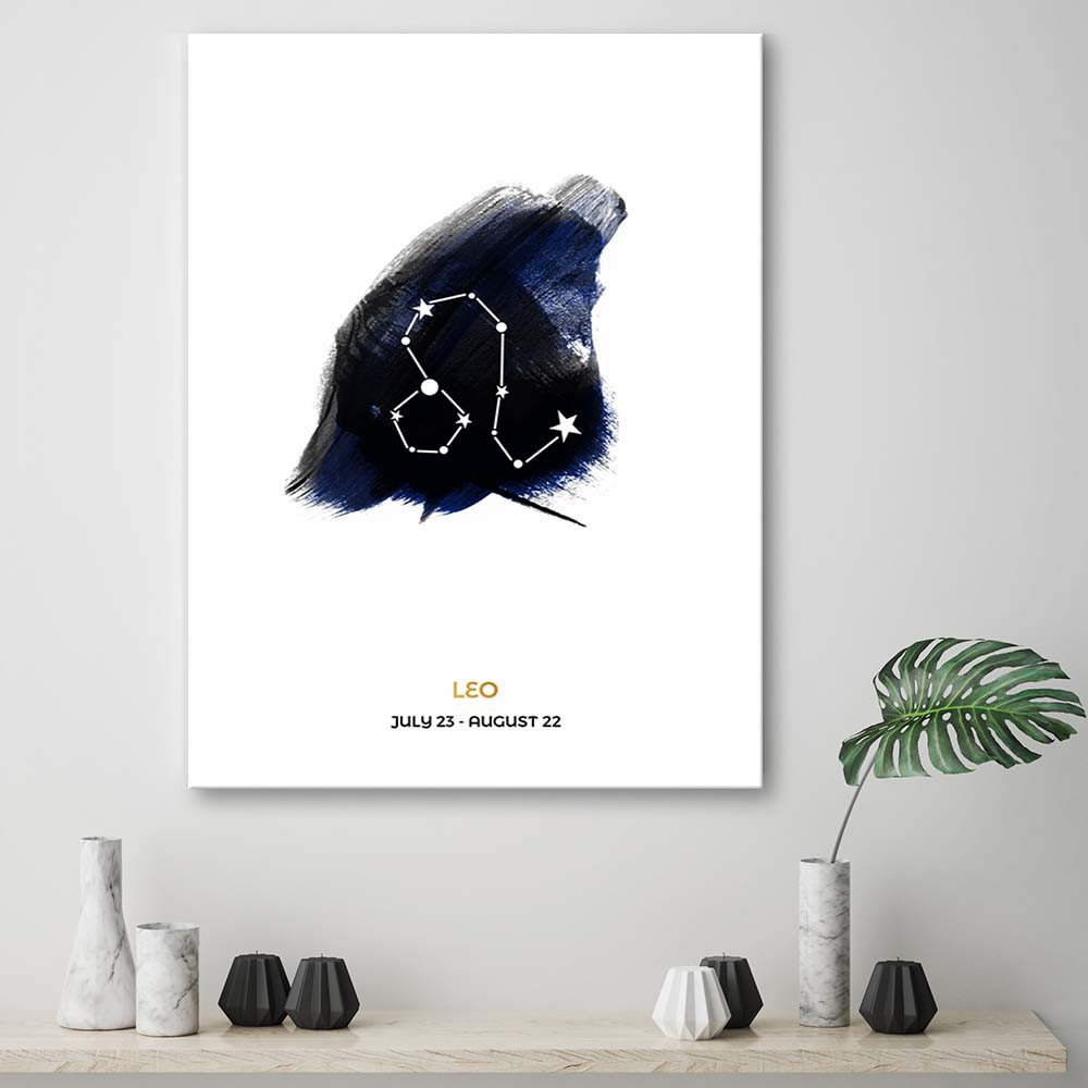 Leinwandbild Zodiac Sign Leo